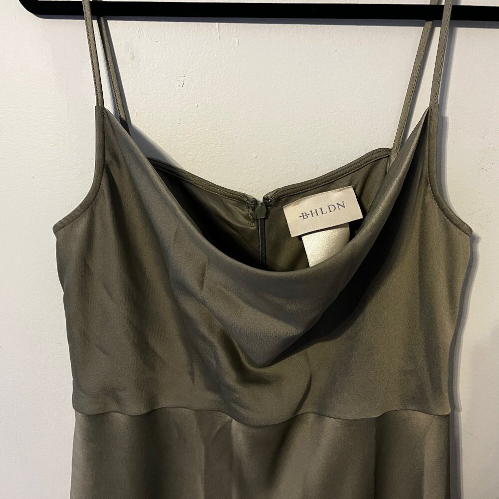 BHLDN Green Bridesmaid or Formal Dress - Midi Length
